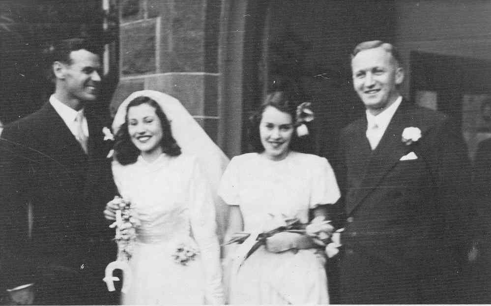 Jim Vickers-Willis Weding - wife Beth plus Chas & Val